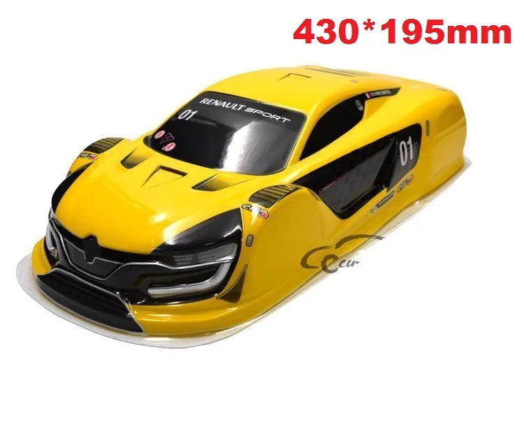 Цвет: желтый Ewellsold 1/10 RC запчасти для автомобилей 1/10 RC гоночный автомобиль на дороге Дрифт Окрашенный корпус из ПВХ несколько вариантов 94122 - Цвет: Цвет: желтый