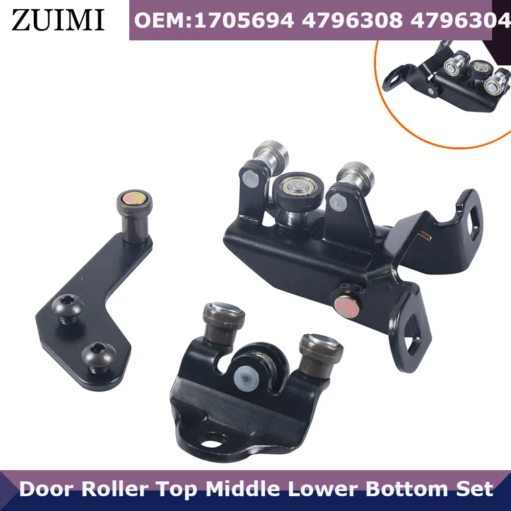 

Car Left Side Door Roller Top Middle Lower Bottom Set 1667675 1639910 1705694 4796308 For Ford Transit MK6 MK7 2000-2014