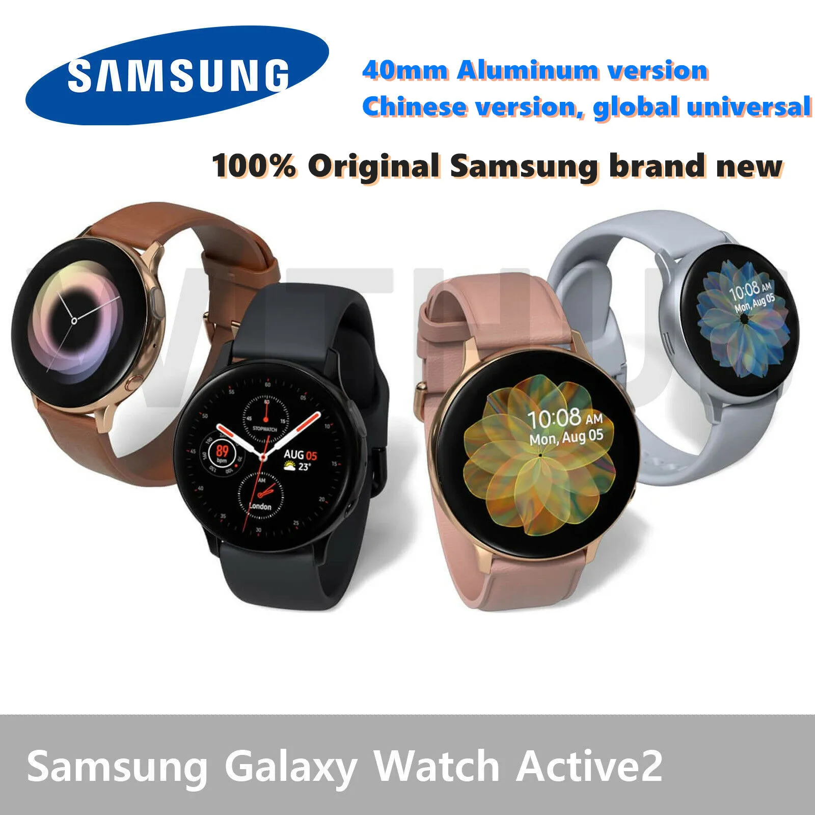 Оригинал Samsung Galaxy часы активное 2 SM R830/R820 40 мм/44 мм смарт с Bluetooth умные алюминиевый