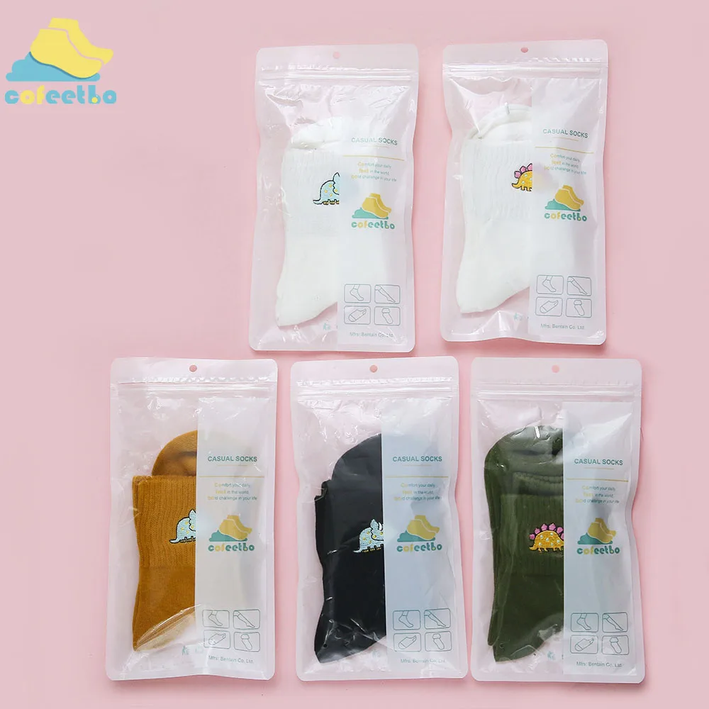 

Women Cute Embroidery Dinosaur Cotton Socks Cartoon Animal Accessories Casual Ankle Socks Comfortable Autumn Winter Footwear