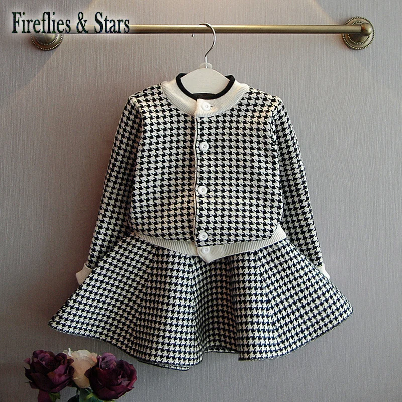 Демисезонный комплект из 2 предметов для девочек Детский кардиган +