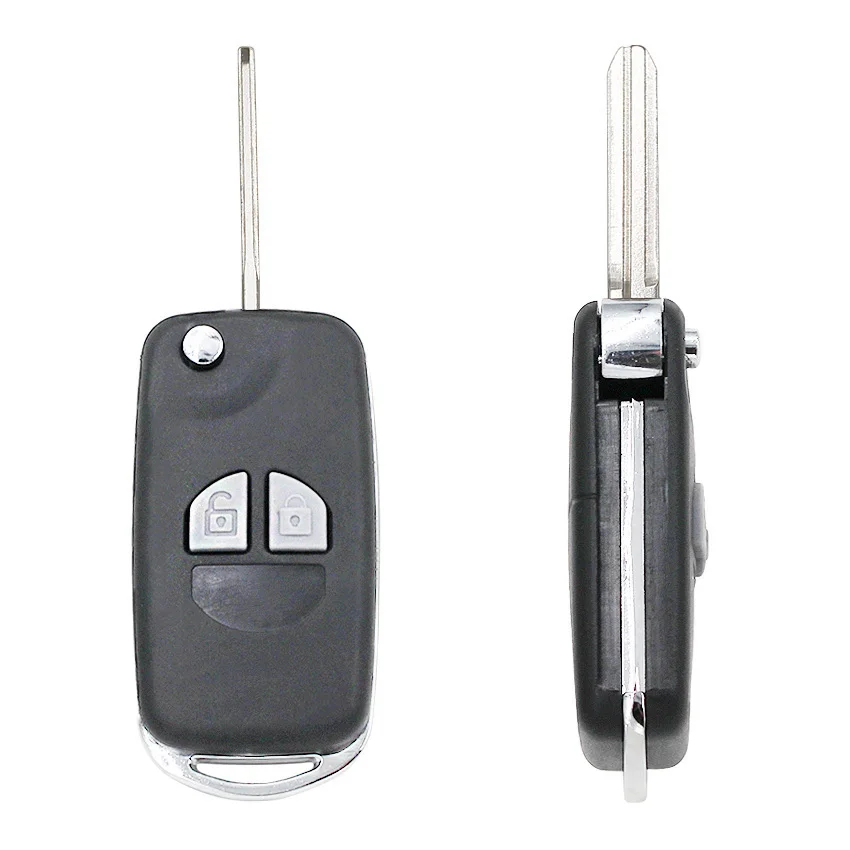 Folding 2 Button Remote Key Shell Case Blank Fob for Suzuki Grand Vitara Swift Ignis SX4 Liana Alto TOY43 blade | Автомобили и