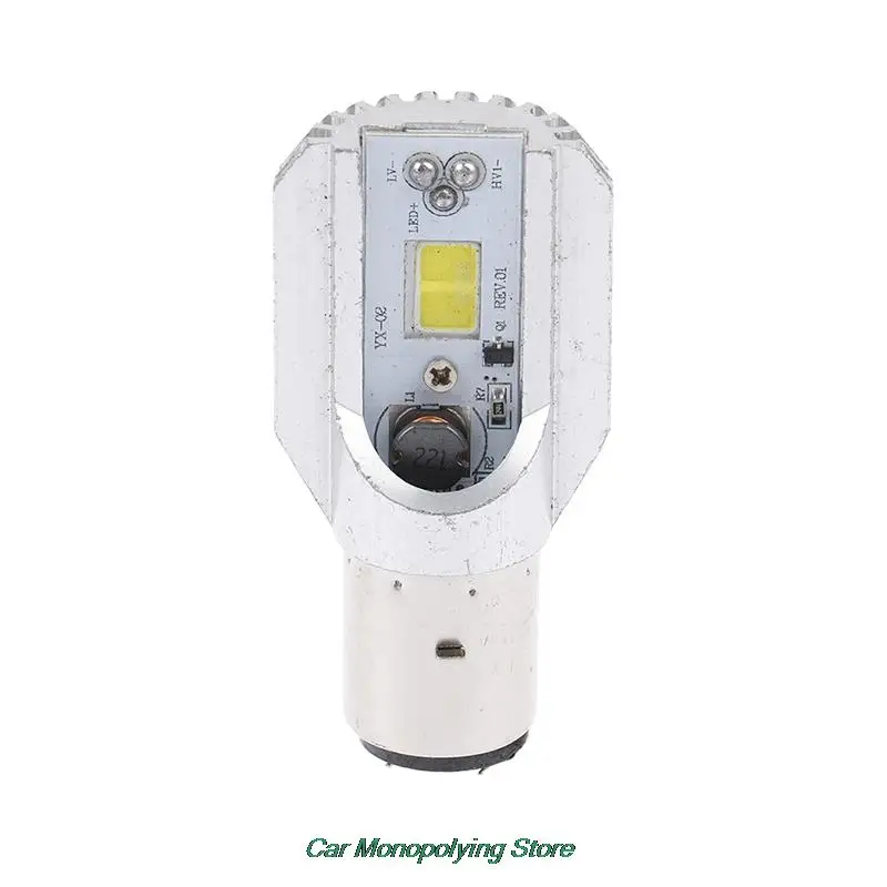 

Led Motorcycle Headlight Scooter Bulb H6 Ba20d 6000k Light ATV Moto Fog Lamp