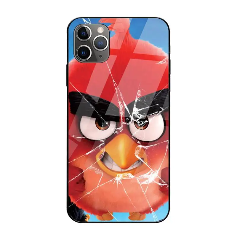 

Angries Birds Phone Case Tempered Glass For Iphone6plus 6S 7 7plus 8 X XS XSmax XR 11 12 Pro Max 12mini