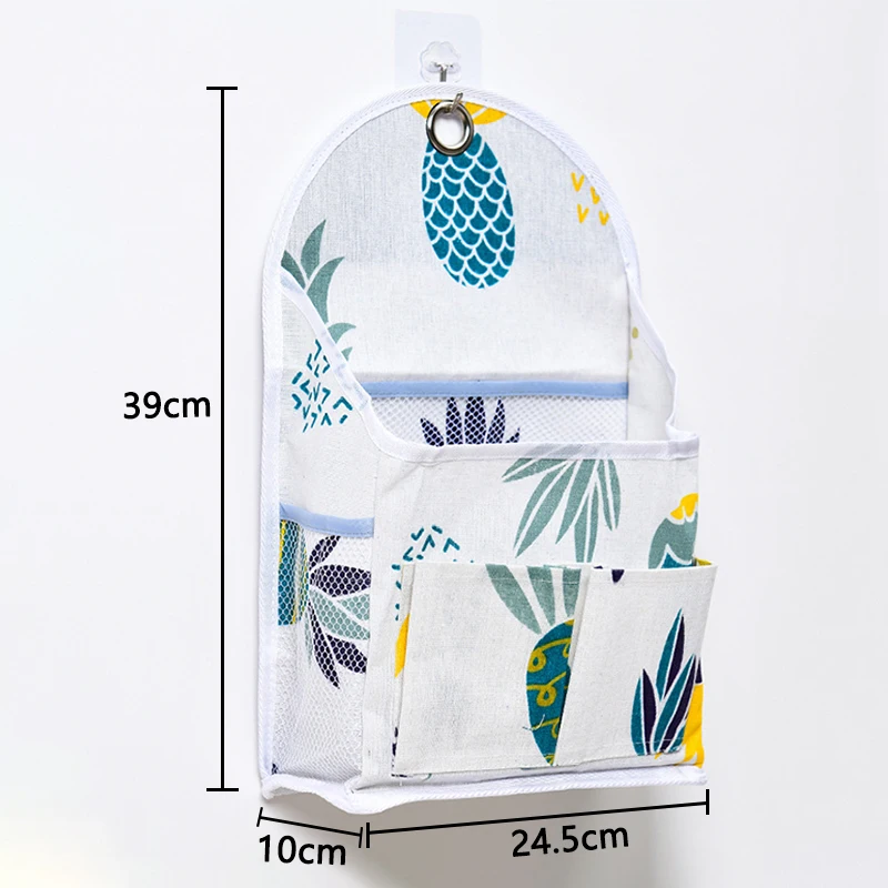 

Fabric Multifunctional Waterproof Storage Hanging Bag Cute Printing Cotton And Linen Storage Bag Home Decoration Storage Bag