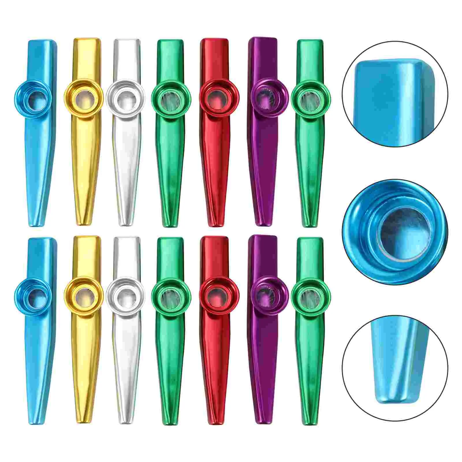 

1 Набор/38 шт., металлические музыкальные инструменты Kazoos