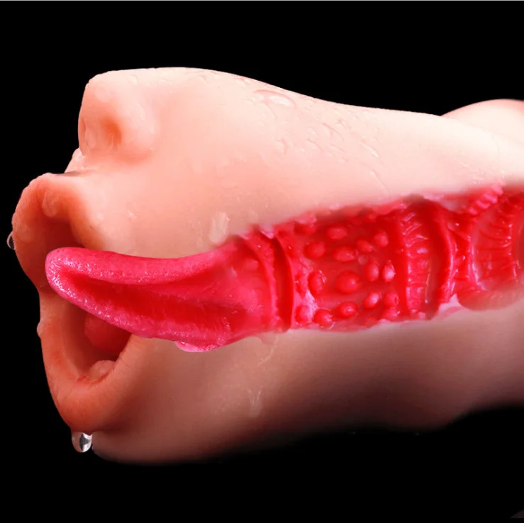 Deep Throat Male Masturbator Vagina Oral Sex Blowjob Masturbation Cup Pocket Pussy Toys for Adults Men | Красота и здоровье