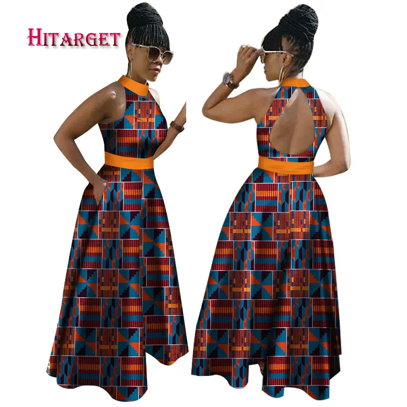 Новинка 2020 африканские платья с вощеным принтом для женщин вечерние из хлопка