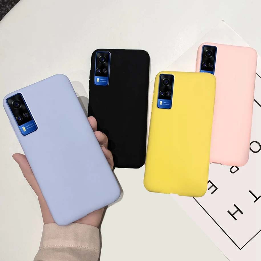

For Vivo Y31 2021 Case Plain Soft TPU Slim Case For Vivo V2036 Shockproof Cover for Vivo Y51A Y 51 Y 31 VivoY31 2021 6.58" Funda