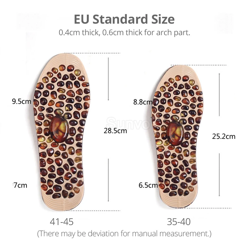 Массажная стелька для ног Cobblestone облегчающая усталость снимает давление