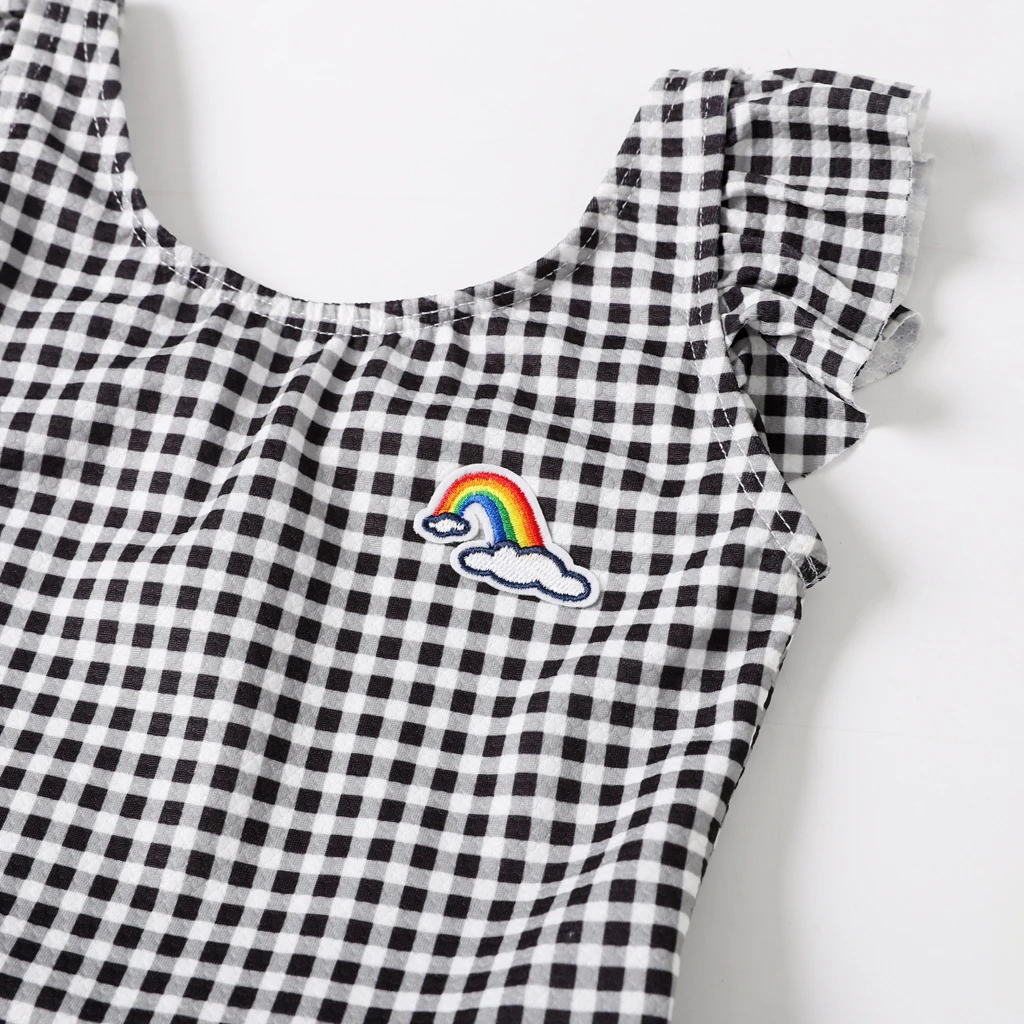 Новинка 2020 года купальник для маленьких девочек цельный От 2 до 8 лет Классический