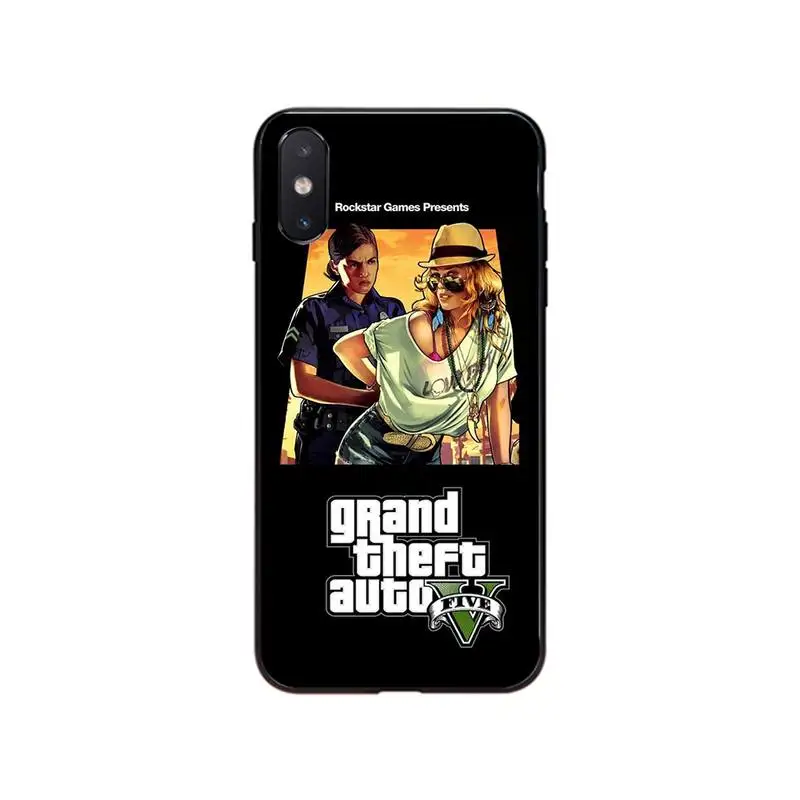 

rockstar gta 5 Grand Theft Phone Case For iPhone 12mini 12 11 ProMax XS MAX XR SE2 8 7 6 6S Plus X 5S SE