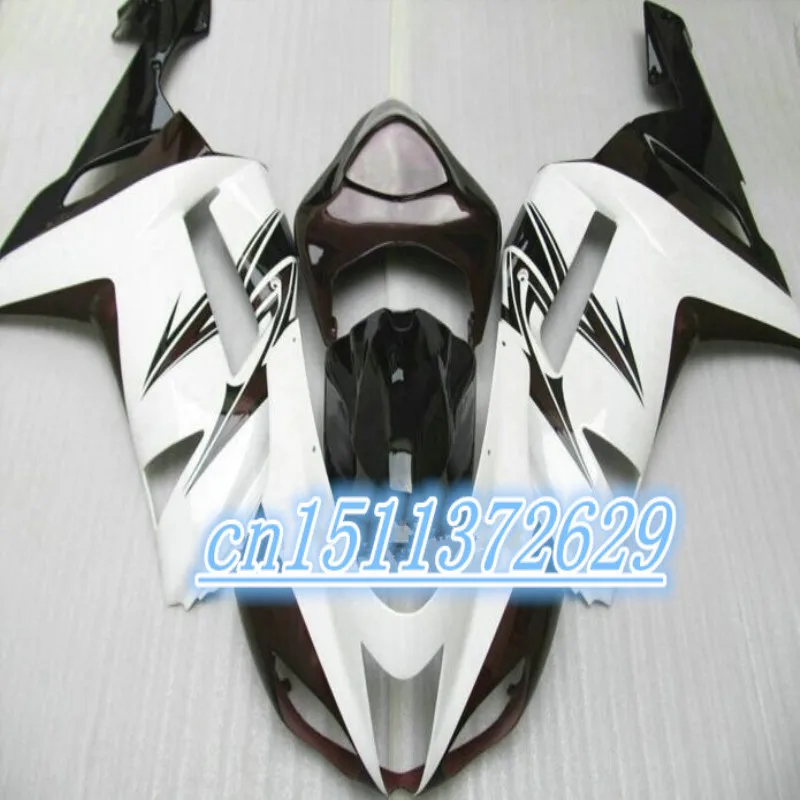 

Customized fairings kit for KAWASAKI Ninja ZX 6R 2007 2008 ABS plastic fairing set ZX6R 636 07 08 white motorcycle accessories