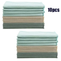 510pcs wave pattern fish scale cloth rag water absorbable glass kitchen cleaning cloth wipes table chiffon de nettoyage 30x40cm