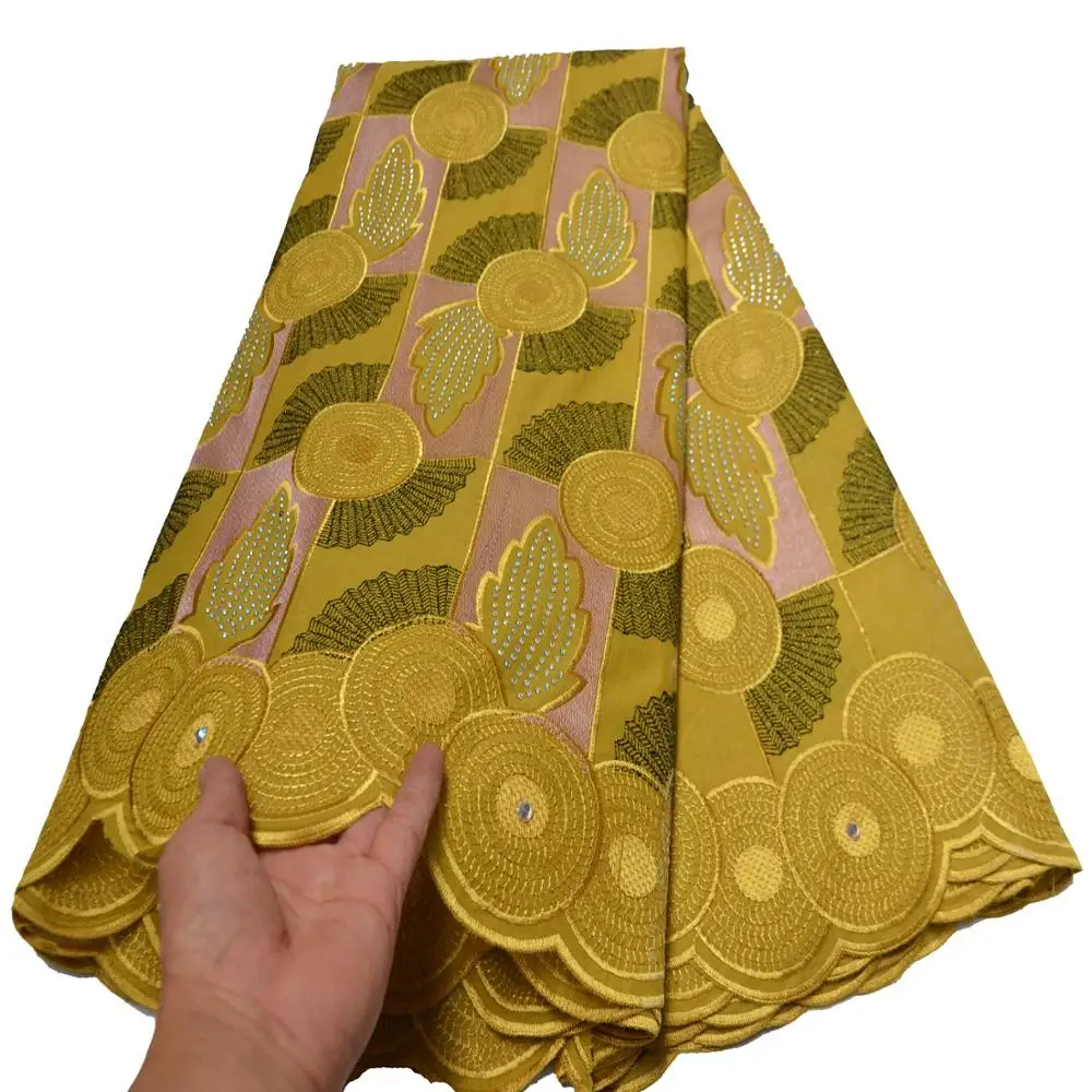 

High Quality Swiss Voile Lace Wholesales Latest African Voile Laces 2020 Dry Cotton Lace Fabric For Women 5yards CLP-441