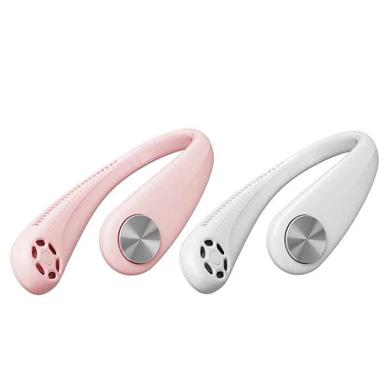

Wearable Personal Fans Neck Air Conditioner Leafless Portable 3-speeds Cooling Tool Suitable for Traveling Outdoor Sport