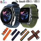 Ремешок нейлоновый для смарт-часов Amazfit GTR 3 Pro GTR2, браслет для часов Amazfit GTS 3 2 2e, 20 мм 22 мм