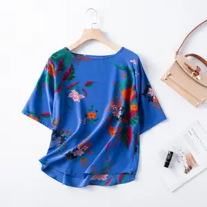 Новое поступление 2021, летняя женская рубашка из 100% натурального шелка с рукавами до локтя, шелковая блузка