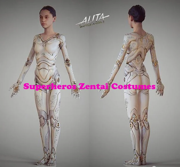 Костюм для косплея Alita с 3D принтом боди ангелом битвы индивидуальный пошив