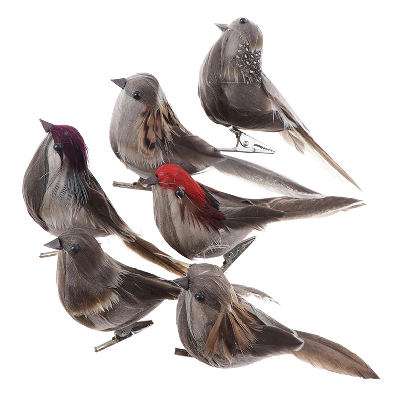 1 шт. милая искусственная пена для птиц яркие перья мини Тит ремесло украшение