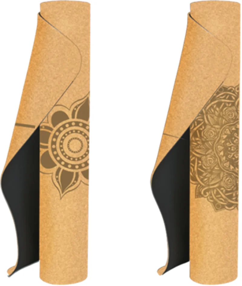 Коврик для йоги из натуральной пробки 183 + 61 коврик фитнеса тренажерного зала