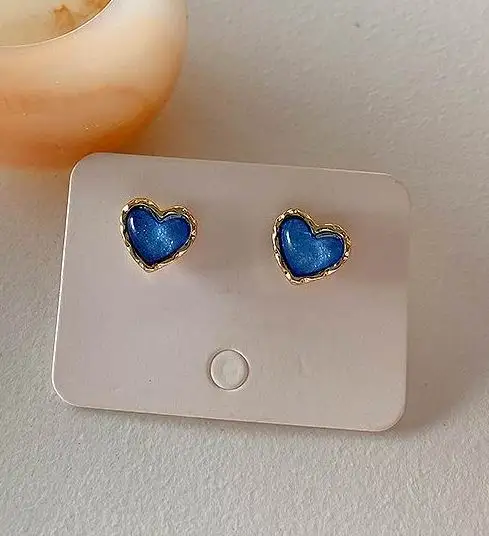 

Cute Heart Stud Earrings For Women 2020 New Jewelry Korean Simple Small pendientes