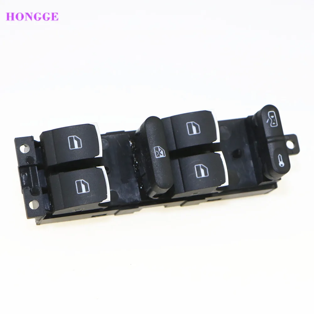 

HONGGE Chrome Drivers Side Master Window Power Switch For Golf Bora MK4 Passat B5 3BD 959 857 3BD959857 1J4 959 857
