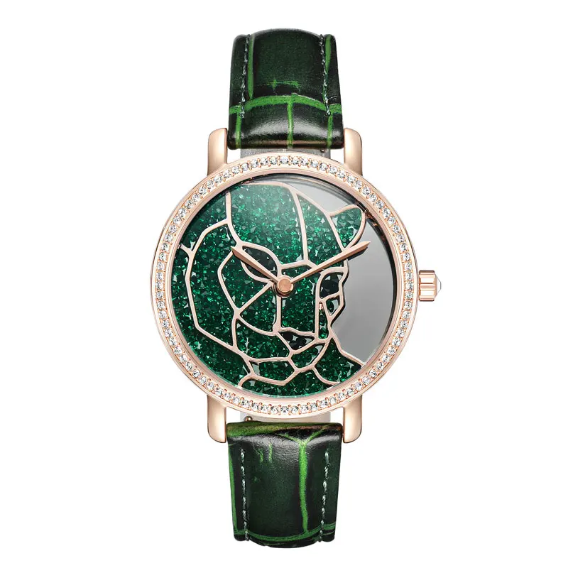 Новинка 2020 года. Кварцевые женские часы с леопардовым принтом. Женские полностью