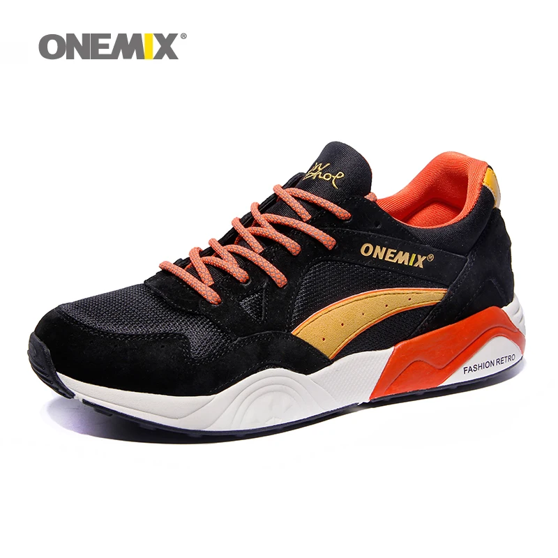 ONEMIX, ретро Спортивная мужская обувь для бега, Женская дышащая прогулочная уличная спортивная прогулочная обувь, кроссовки для мальчиков, синие кроссовки