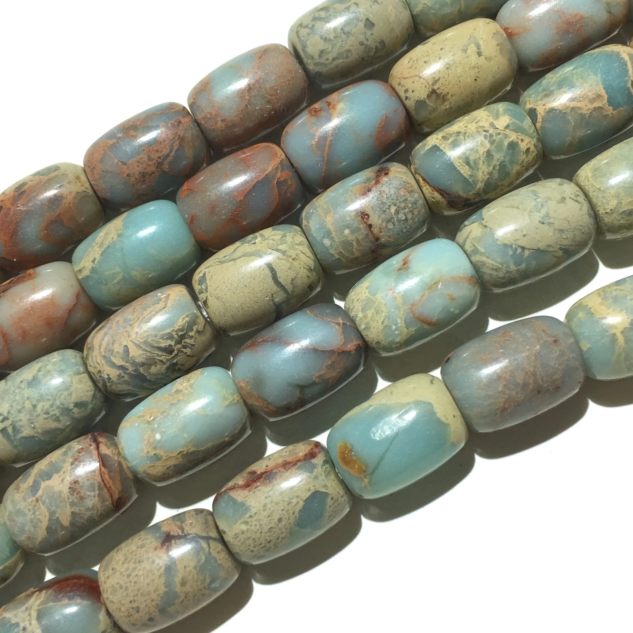 Заводская цена натуральная змея шра яшма морской осадок свободная бусина