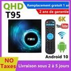 Четырехъядерный HD медиаплеер Lxtream France H96, подлинный 6K T95 QHD TV, android 10, 4 ГБ, 64 ГБ, youtube, самая большая умная приставка, smart TV 2020