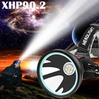 Светодиодный налобный фонарь XHP90.2, 3 режима, фонарь XHP50.2, белый, желтый цвет, осветительная головная лампа, 32 Вт, 3 аккумулятора 18650, лучше всего подходит для рыбалки