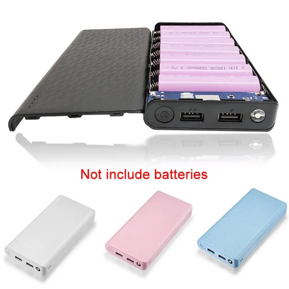 

HOT SALESï¼ï¼Universal Empty DIY Dual USB 18650 Battery Enclosure Mobile Power Bank Case