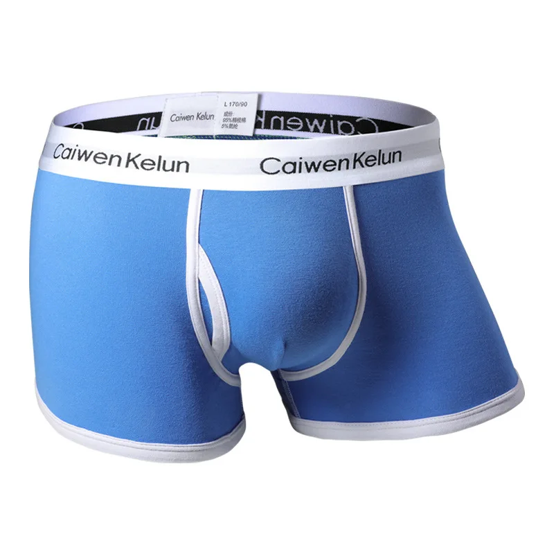 

Caiwen Kelun 4 Pairs of Men's Underwear Boxer Shorts Pure Cotton Youth Personality Autumn Sports Breathable Sexy Boxer Shorts