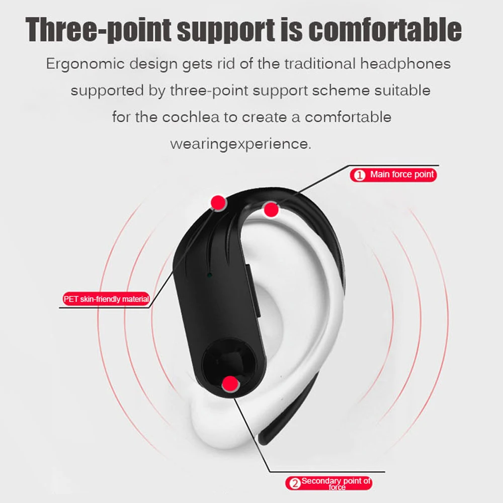 Bluetooth-наушники docooler TWS 5 0 со светодиодным дисплеем Беспроводные стереонаушники