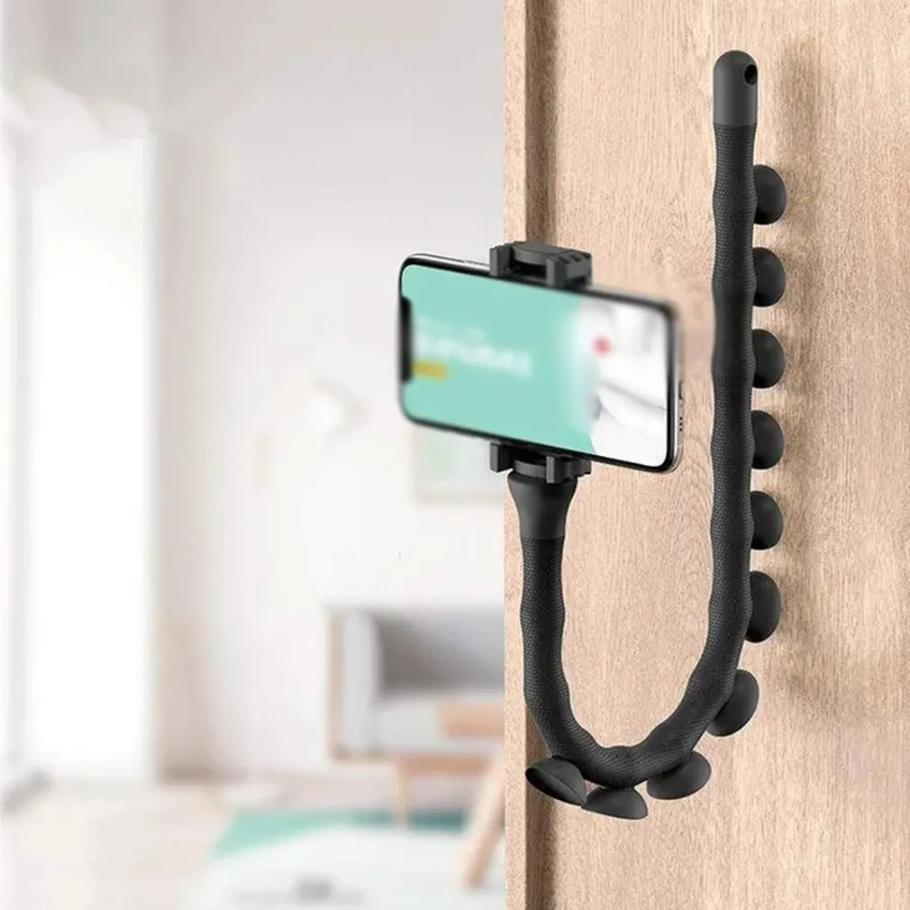 

2020 New Wall Live Support Cute Caterpillar Lazy Bracket Mobile Phone Desktop Bicycle Car Holder Worm Flexible Suction Cup Stand