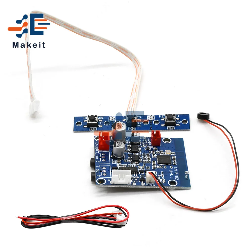 DC 3 6 30V автомобильный Bluetooth аудио Плата приема модуль 5 мм разъем для