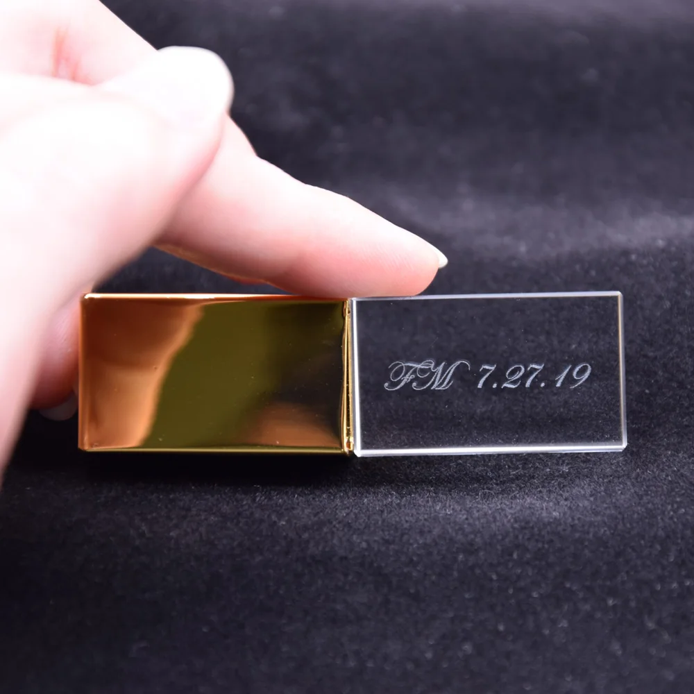 USB флеш накопитель с кристаллом металлический 2 0 4 ГБ 8 16 32 флешка логотипом на