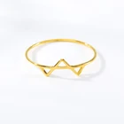 Модное кольцо с надписью и v-образным вырезом, антиаллергенное ювелирное изделие, волнистый тип, Anel Feminino, золотые темпераментные кольца, подарок для лучших друзей