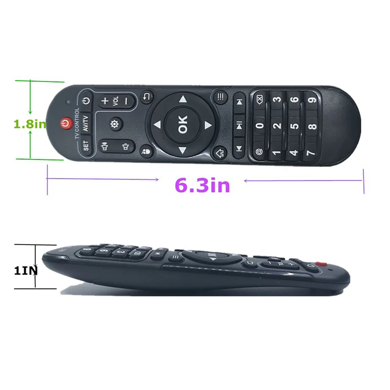 x96max remote control for x92 x96air aidroid tv box ir remote controller for x96 max x98 pro set top box media player free global shipping