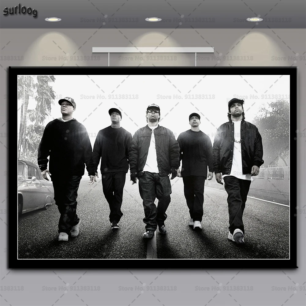 Настенный художественный плакат NWA в стиле хип-хоп Музыка кубик льда Dr.Dre Eazy-E