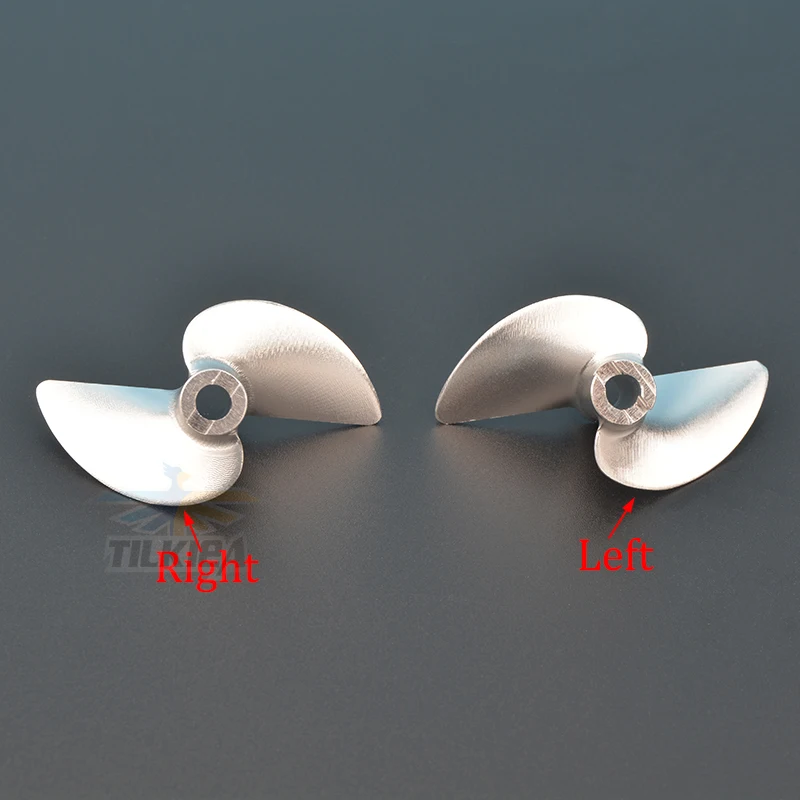 4.76mm Propeller Metal Left/Right Screw 2 blades Prop Alloy Picth Ratio 1.9 40/42/45/48mm For 3/16'' Boat Shaft | Игрушки и