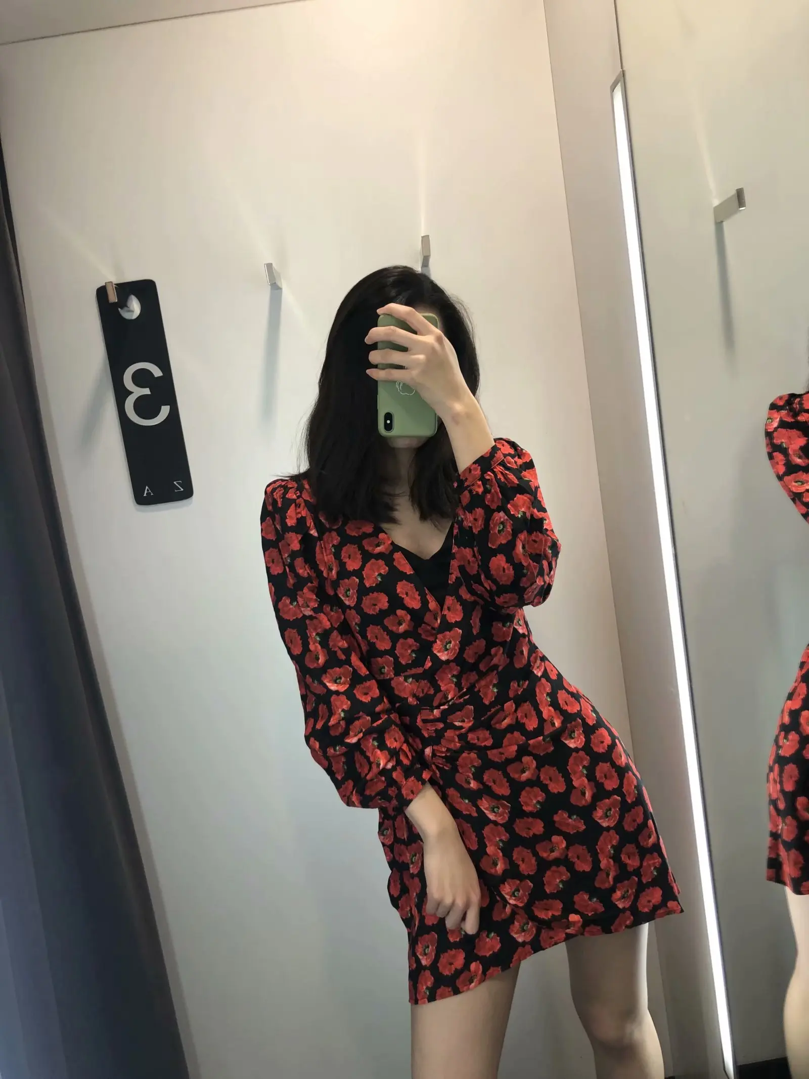 Женское винтажное мини платье с v образным вырезом и цветочным принтом женские