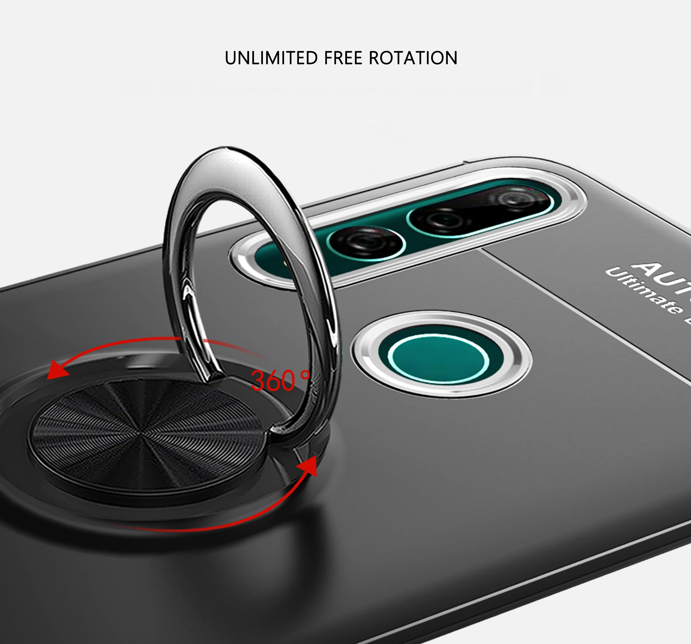 For Huawei Honor 9X 9i 9A 9S 9C 8A 8C 8S 8X Max 7X 7C Case Magnetic Car Ring Soft Silicone Phone Cover 8 9 10 10X Lite 10i Cases