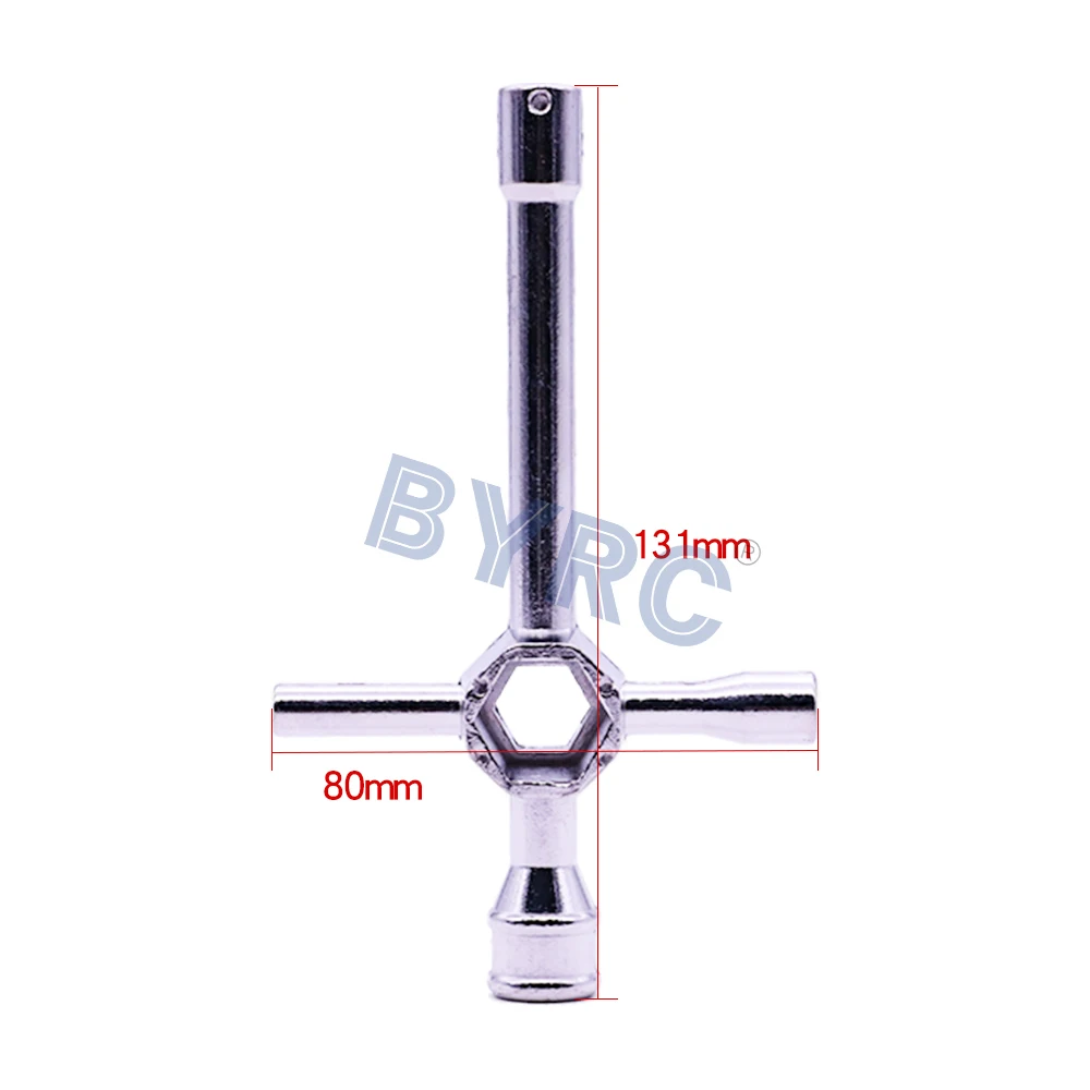 5 мм 7 8 10 17 Большой крестовой шестигранный ключ для 1/10 Nitro Electronic RC Car универсальный