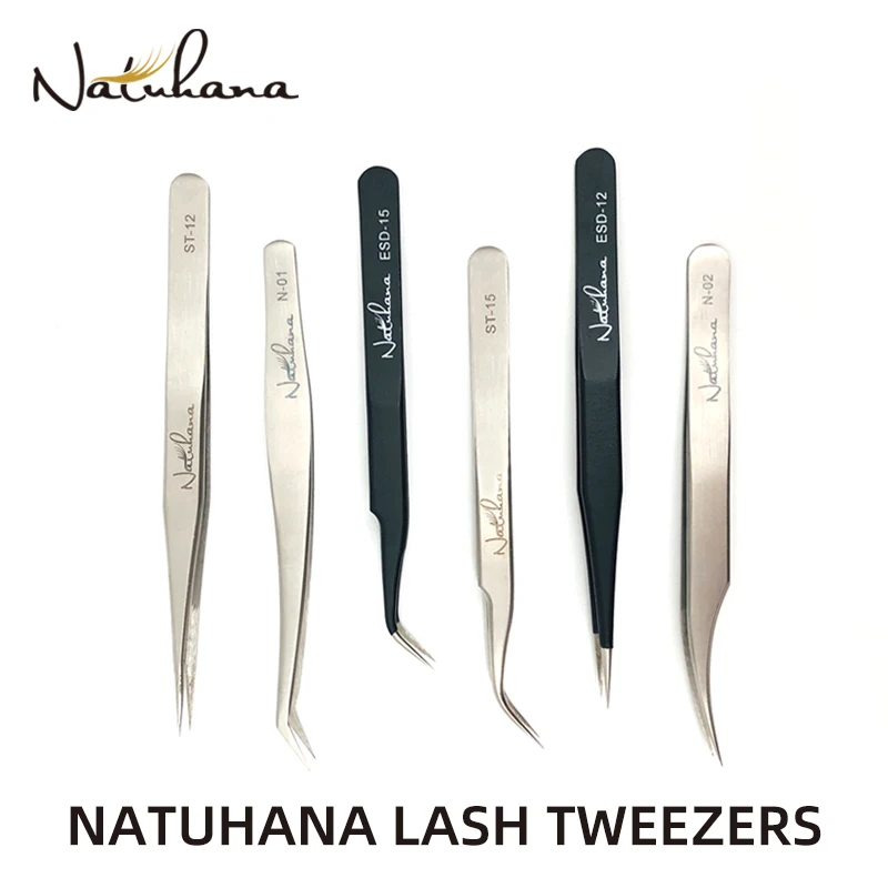 NATUHANA Anti-static Straight Eyelash Extension Tweezers Industrial Precision Curved Straight Lash Eyebrow Tweezers Makeup Tool
NATUHANA Anti-static Straight Eyelash Extension Tweezers Industrial Precision Curved Straight Lash Eyebrow Tweezers Makeup Tool