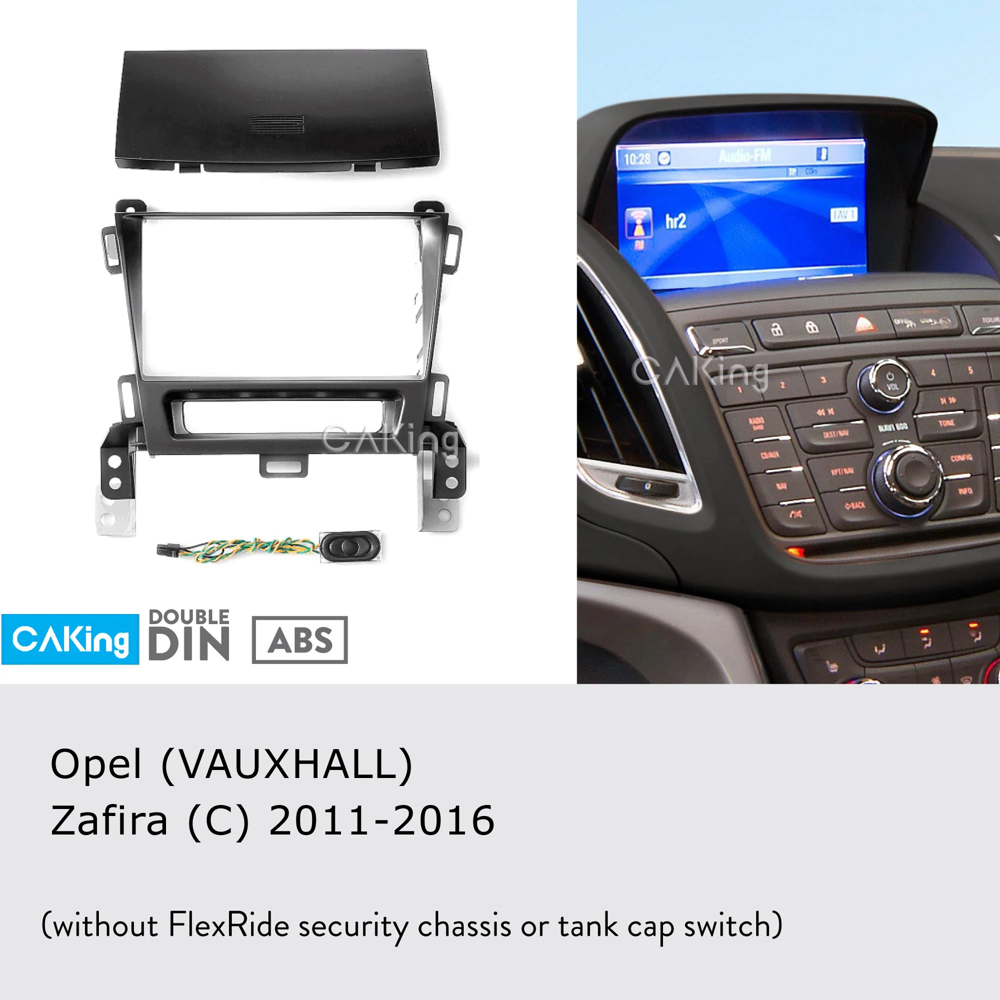 Двойная Din Автомобильная фасция Радио панель для OPEL Zafira (C) 2011 2016 Dash Kit установка Facia