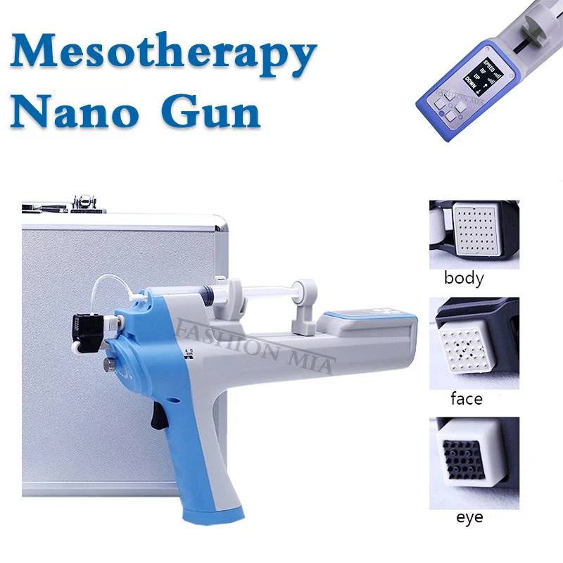 Ванадиевый титановый аппарат для инъекций пистолет мезотерапии нано