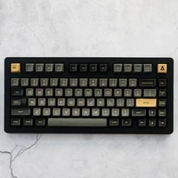 G-MKY AFSA Black Shimmer KEYCAP ABS DOUBLE SHOT Keycap FOR Cherry switch keycaps for Wired USB Mechanical Gaming keyboard