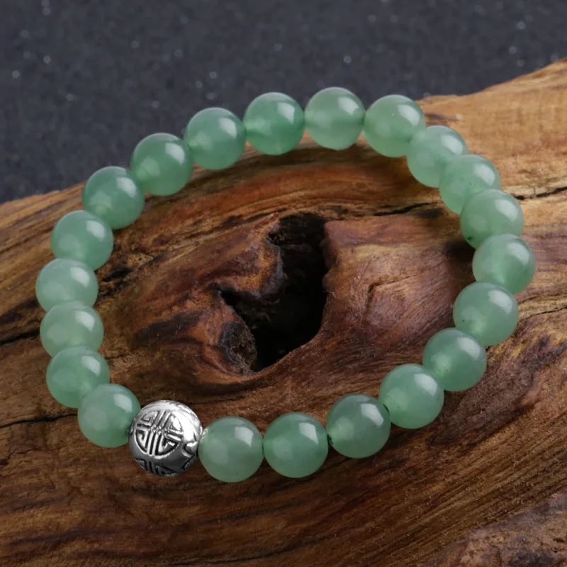 Модное Ювелирное Украшение Lan Li 8 мм зеленый плетеный браслет подходит для